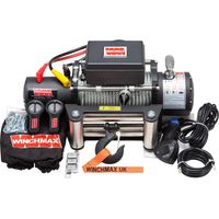13,500lb (6,123kg) 12v Military Grade Winch. 26m x 9.5mm Steel Rope, Twin Wireless Remote Controls.