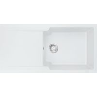 Évier Kite Fradeko 611-100 - blanc - 1000 x 500 x 210 mm - sous-meuble 60 cm - vidage manuel - Franke