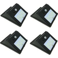 1 X FARETTO DA ESTERNO 20 LED CON SENSORE CREPUSCOLARE E PANNELLO SOLARE FACILE