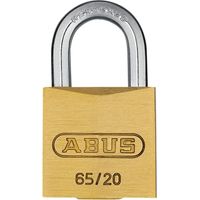 Abus 65/20mm Brass Padlock with Keyed Alike 6203 – Medium Security, Durable Mechanical Lock (1 Unit)