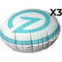3 Cuscini Gonfiabili ad Aria Galleggianti Anti Ristagno Zefiro Air per Sollevamento Telo di Copertura Piscina - Diametro Cm 80 x H 55 con 2 Passacorda - ALTA QUALITA' MADE IN ITALY