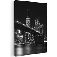 CUADRO EN LIENZO Nueva York - Brooklyn - Puente Pinturas 40x60 cm