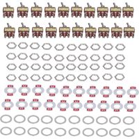 Kit de 20 interrupteurs à bascule autobloquants à 6 bornes et 2 positions, 250 V CA