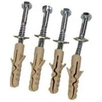 Juego de tornillos Weiss 8x80 mm 4 piezas con tacos y arandelas