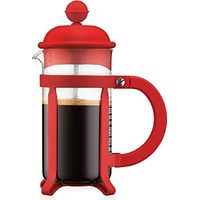 Caffettiera a stantuffo - BODUM - Java - Montatura e coperchio in plastica - 3 tazze - 0,35 l - Rosso