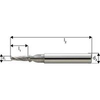 Foratura E Filettatura Fresa Bgf Carburo Solido Con Irrigazione Centrale, 1.5 X D, Filo Non Rivestito: M6, Pas 1,00 Millimetri