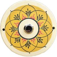 Sonnette Narbonne céramique jaune