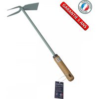 Zwiebelhacke mit Klinge und Gabel – extra langer, PEFC-zertifizierter Holzstiel OUTILS PERRIN