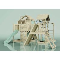 Polarplay Spielturm Bo aus Holz in GrünKinderschaukel