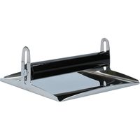 Giannini Glossy portatovaglio nero acciaio specchio
