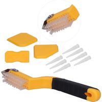 Kit de 11 outils pour joints silicone, grattoir carrelage et nettoyeur colle sol