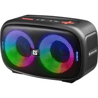 Altavoz Bluetooth Defender Q5 de 20 W con Bluetooth, radio FM, tarjeta TF, USB, entrada AUX, conexión TWS, LED y protección IPX5.