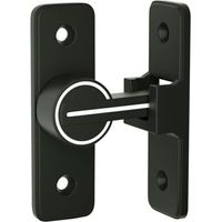 Serratura per porta interna scorrevole luminosa,Gancio per porta a levetta a 90°, chiusura a fibbia, chiavistello antifurto, per porta, finestra (90 gradi)
