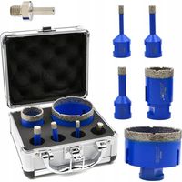 Set di seghe a tazza diamantate 6-68 mm 6 pezzi (10)