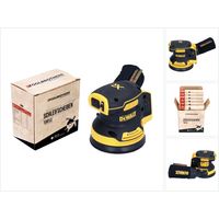 DeWalt DCW 210 N Akku Exzenterschleifer 18 V 125 mm Brushless Solo + 1x Toolbrothers TURTLE Schleifscheiben Set