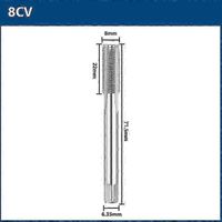 Taraud pour filetage de valve de pneu 5v1 5v2 8v1 8v2 10v1 Tarauds à coupe droite à cannelures droites Outils manuels pour filetage de vis-taraud - 8CV-CN