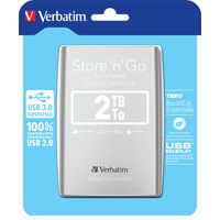 Disco Duro Portátil Store 'n' Go USB 3.0 de 2 TB en color Plateado