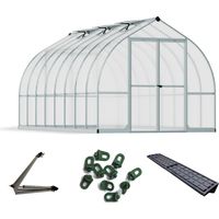 Palram - Canopia Aluminiumgewächshaus Bella 816 Sparset Silber 489x244x219 cm