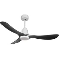 Ventilatore da soffitto Reversibile Termostato Dimmabile Wifi Motore CC Tetti inclinati Telecomando Luce a tre toni Hypersilence Memoria Shopify Vendible (AUTOMATICO) PURLINE TiomanD132C04LED64452