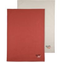 Strofinacci da cucina DUO 50x70 color mattone chiaro