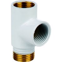 1/2 T-Stück für LUXRAD Elektroheizung, weiß