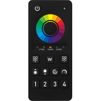 Telecomando RF 2.4G per Centralina Controller RGBCCT 3V con Pile AAA (Escluso) 5 Canali RGBCCT CLC105W Nero