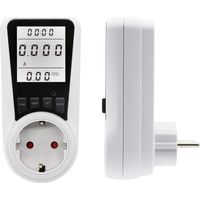 Mesure Consommation Electrique, Appareils de mesure des coûts d'électricité, wattmètre, compteur de consommation d'énergie avec grand écran LCD + rétroéclairage, protection contre les surcharges 3680