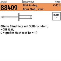 Rivets aveugles R 88409 grand FLAKO 5x16 Rivet aluminium/mandrin acier galv. 500p.