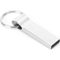 Clé USB Métallique Mini Grise Portable Mémoire Flash 2.0 pour Ordinateur Accessoires PC CW100584G