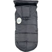 Doudoune rayée à capuche noire Taille : 30S