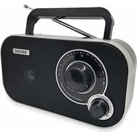 Denver Radio TR-51BLACK mit analoger FM-Abstimmung, netz- oder batteriebetrieben, Schwarz