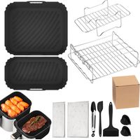 Zubehör für Heißluftfritteusen, Zubehör, Doppel-Xl-Zubehörset für 7,6 l–9,5 l, Airfryer-Zubehör