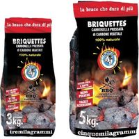 CARBONE CARBONELLA BRIQUETTE 3 KG CARBONE VEGETALE 100% NATURALE BARBECUE 50662V 3 KG (50662)