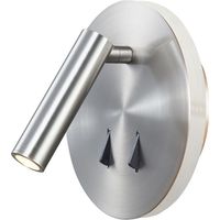 Applique murale intérieure liseuse Led Cayman alu satiné - Mantra