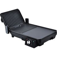 Muvip sandwichera + plancha asar 2000w - apertura hasta 180º - placas grill + lisa - selector de temperatura - placa superior basculante - asa tacto frio