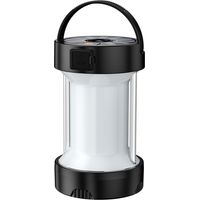 Faltbare Zeltlampe, wasserdichte Taschenlampe für Camping und Angeln tragbare Laternen (schwarz)