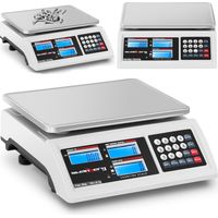Gewerbliche Ladenwaage mit Zählanzeige, LCD-Display, RS232-Schnittstelle, 6000 g / 0,1 g