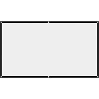 Lntyq Écran de projection, pliable 16:9 HD écran de projection, antifroissement, portable, double face, film de projection avec trou de suspension pour Home Cinéma Extérieur Intérieur