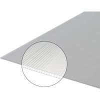 Plaque polycarbonate alvéolaire 4mm - Coloris - Translucide, Largeur - 105 cm, Longueur - 2 m