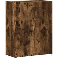 Armoire De Chambre - Armoire de classement chêne fumé bois d'ingénierie fr7253 - Maison La Vie