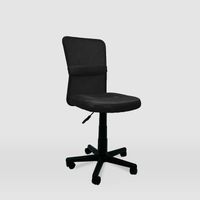 Silla de oficina Alba acabado negro. Alto: 83.5-95.5cm Ancho: 55cm Fondo: 55cm.