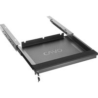 CAVO Laptop Schreibtischschublade schwarz abschließbar Tischschublade für den Unterbau 480 x 446 x 55 mm