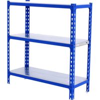 Simonrack ohne Schrauben leichte Metallregal blau/g galvanisiert