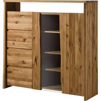 Buffet en bois de Chêne sauvage 150x45x147 naturel huilé PURE OAK 111