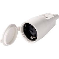 Martin Kaiser 552/kws Fiche électrique femelle avec terre PVC 250 V blanc calcaire IP44 A748723
