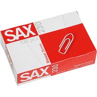 SAX Büroklammer Sax spitze Form 26mm Metall verzinkt 100 St./Pack.