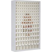Certeo, Armoire à bacs en tôle d'acier, avec 154 bacs pivotants
