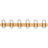 Appendiabiti a 6 teste in legno e metallo - 5five