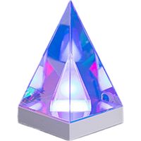 Cube Light, Table Lights Desk Lamp, 14.5x12x12cm Adorable Ambient Infinity Lamps Color Changing, Cube Pyramid Desk Decor for Bedroom, Living Room, Office