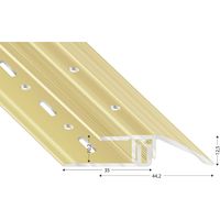 Kügele Schrägprofil Höhenausgleich Übergangsleiste 100 cm Aluminium sand